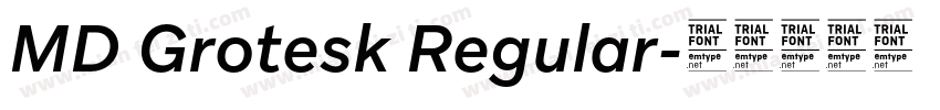 MD Grotesk Regular字体转换